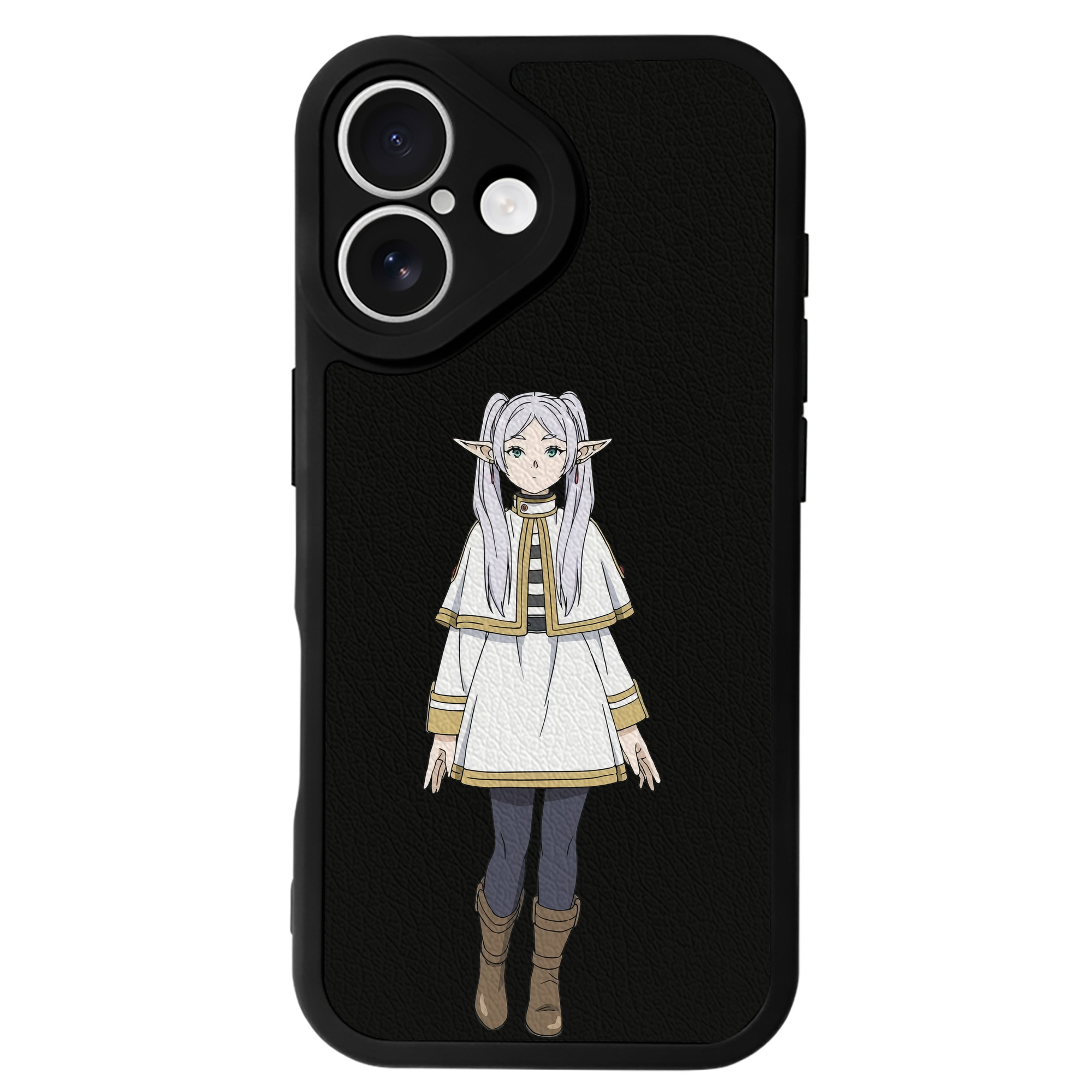 （画像用） 葬送のフリーレン Frieren 【iPhone 16シリーズ対応】シリコンスマホケース（レザー調） 材質：シリコン